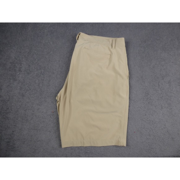FootJoy Other - FootJoy Mens Performance Golf Shorts Khaki Tan Flat Front Stretch Size 36 FJ